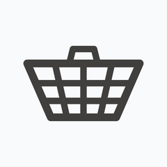 Basket icon. Shopping cart sign.