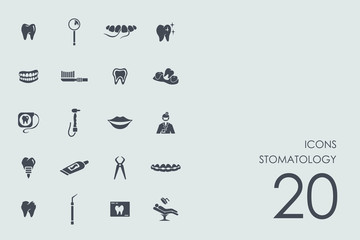 Set of stomatology icons