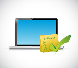 computer and guidelines check list