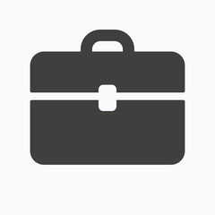 Briefcase icon. Diplomat handbag sign.