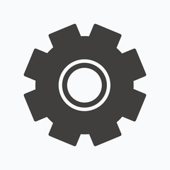 Cogwheel icon. Repair service sign.