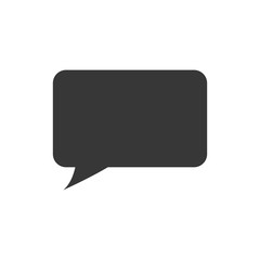 bubble silhouette communication message speak icon. Isolated and flat illustration. Vector graphic