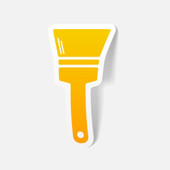 realistic design element: paint brush
