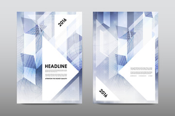 Fototapeta premium Brochure layout template flyer design vector, Magazine booklet cover abstract background