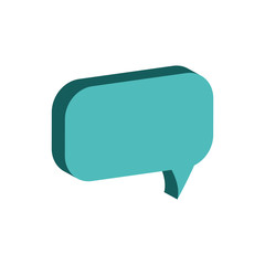 bubble communication message speak icon. Isolated and flat illustration. Vector graphic