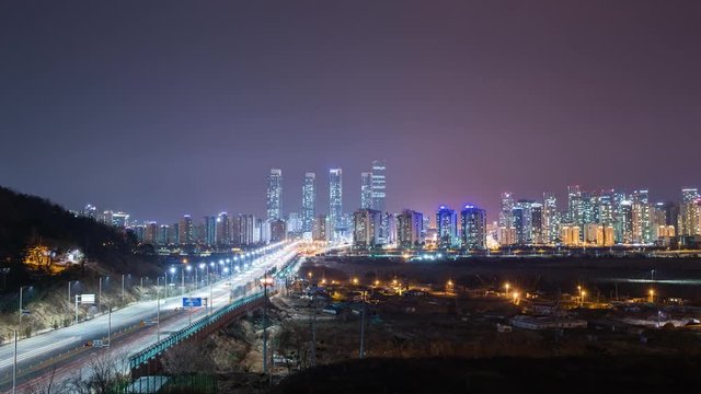 4K.Time lapse Landmark KOREA. Seoul.Footage Video Ultra HD, 3860 x 2160