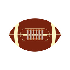 american football ball sport game icon. Isolated and flat illustration. Vector graphic