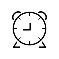 clock time silhouette white icon. Isolated and flat illustration. Vector graphic