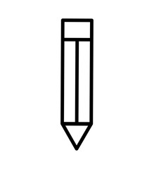 pencil supply instrument school education icon. Isolated and flat illustration. Vector graphic