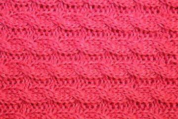 red knitted large viscous fabric - texture
