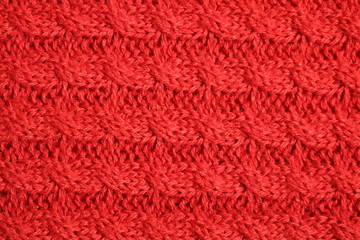 red knitted large viscous fabric - texture
