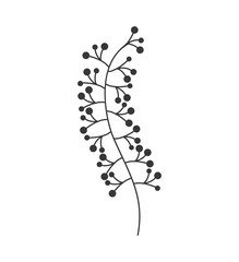 leaf garden decoration floral icon. Isolated and flat illustration. Vector graphic