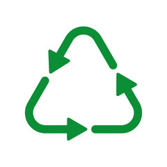 recycle arrow ecology save icon. Isolated and flat illustration. Vector graphic
