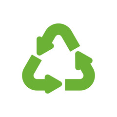 recycle arrow ecology save icon. Isolated and flat illustration. Vector graphic