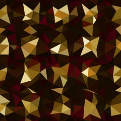 Kaleidoscopic low poly triangle style vector mosaic background