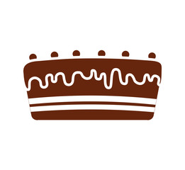 cake party cream bakery birthday icon. Isolated and flat illustration. Vector graphic
