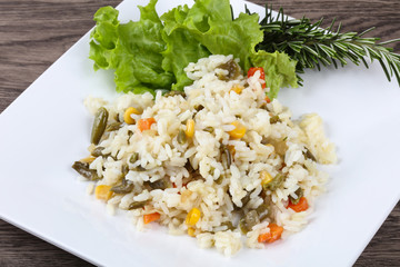 Rice with vegetables