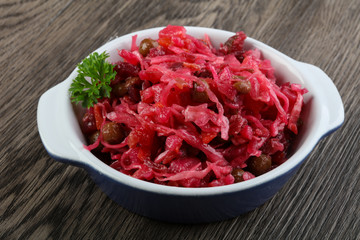 Viniagrette russian salad