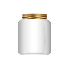 mason jar glass rustic can icon. Isolated and flat illustration. Vector graphic