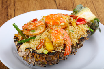 Rice with prawn