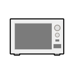 microwave house technology appliance icon. Isolated and flat illustration. Vector graphic