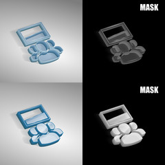 szklana ikona 3D vektor © vempireart