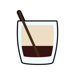 cocktail drink alcohol glass beverage icon. Isolated and flat illustration. Vector graphic