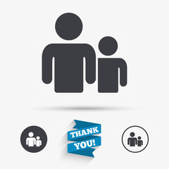 Group of people sign icon. Share symbol.