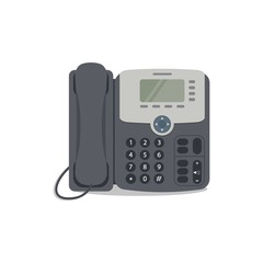 Vector phone icon. Flat phone icon on a white background. Vector illustration can be used for web banner, web and mobile, infographics