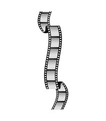 film strip movie cinema icon. Isolated and flat illustration. Vector graphic