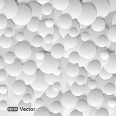    Abstract Background Vector - Circles with Drop Shadows 