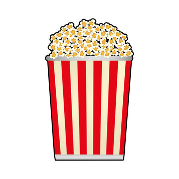 pop corn film movie cinema icon. Isolated and flat illustration. Vector graphic