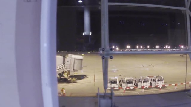 Traveling the conveyor belt at Luton Airport
