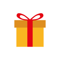 gift bowtie merry christmas celebration icon. Isolated and flat illustration. Vector graphic