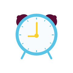 clock time circle traditional icon. Isolated and flat illustration. Vector graphic