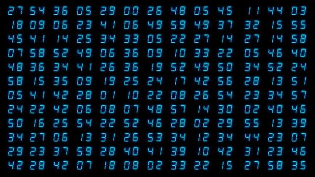 numerical digital display LED clock counter