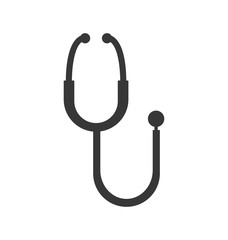 stethoscope medical health care icon. Isolated and flat illustration. Vector graphic