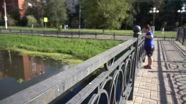 the boy on the bridge