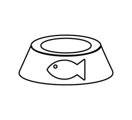 food fish cart love pet animal icon. Isolated and flat illustration. Vector graphic