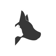 dog cat head love pet animal icon. Isolated and flat illustration. Vector graphic