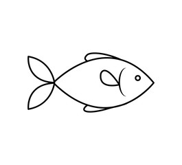 fish sea marine animal icon. Isolated and flat illustration. Vector graphic