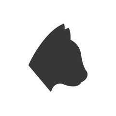 Fototapeta premium cat head love pet animal icon. Isolated and flat illustration. Vector graphic