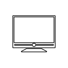tv television gadget technology icon. Isolated and flat illustration. Vector graphic