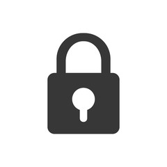 padlock security system protection icon. Isolated and flat illustration. Vector graphic