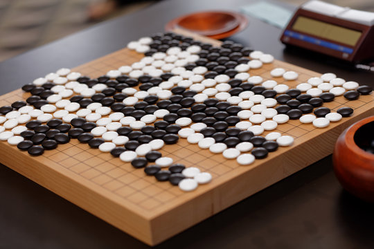 Go board and game clock