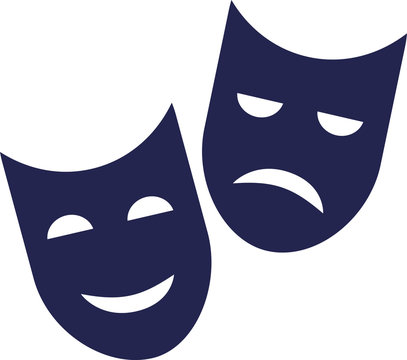 Theater mask - good and bad