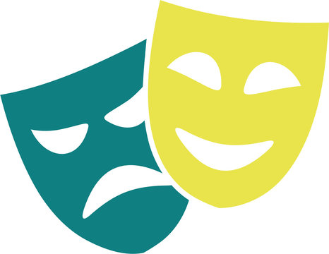 Icon of theater masks