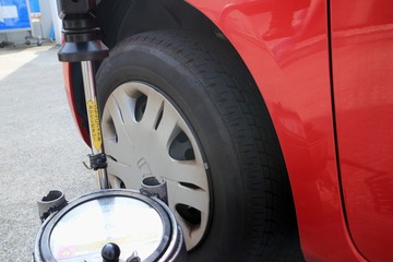 タイヤの空気圧チェック