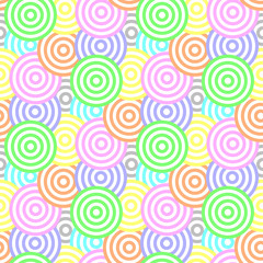 seamless circle pattern and background vector illustration