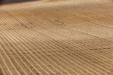 plowed agricultural field